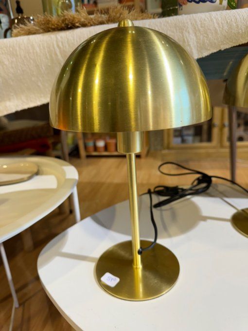 Lampe champignon doré