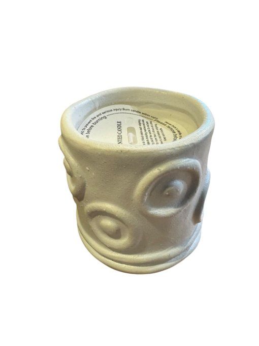 Bougie effet béton 